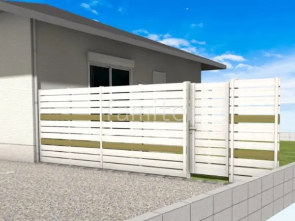 目隠しフェンス 門扉