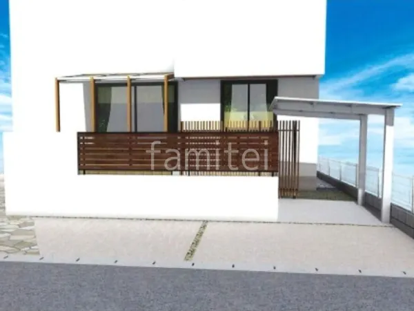 サイクルポート　目隠しスクリーン