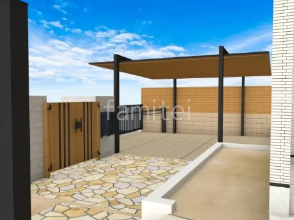 アプローチ　乱形石