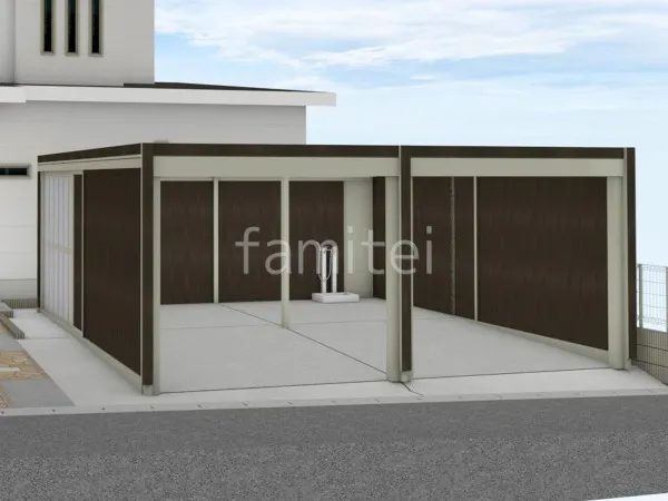 シャッター車庫