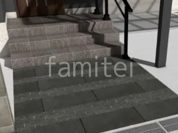 アプローチ　平板敷き