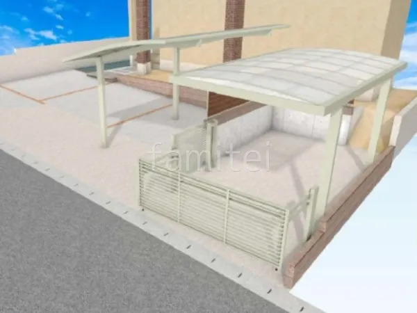 跳ね上げゲート　引き戸