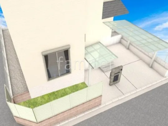 目隠しフェンス 人工芝