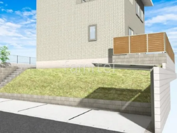 サイクルポート 目隠しフェンス