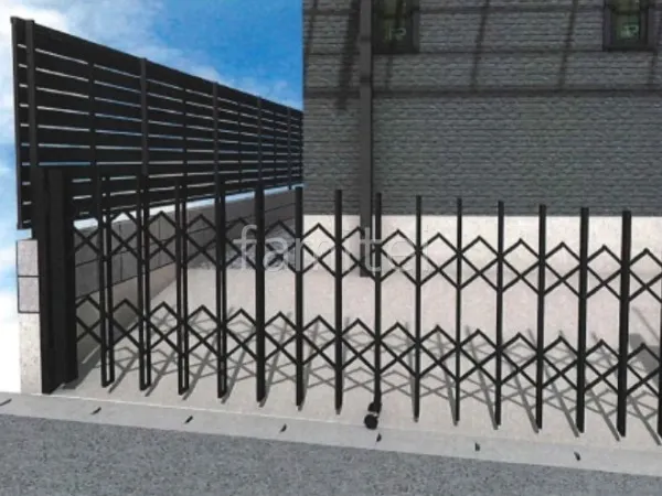 伸縮ゲート　目隠しフェンス