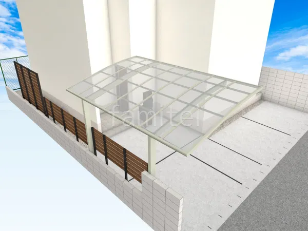 カーポート 目隠しフェンス