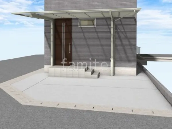 1台用カーポート　土間コンクリート