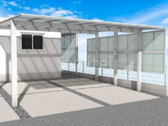 2台用カーポート　側面パネル