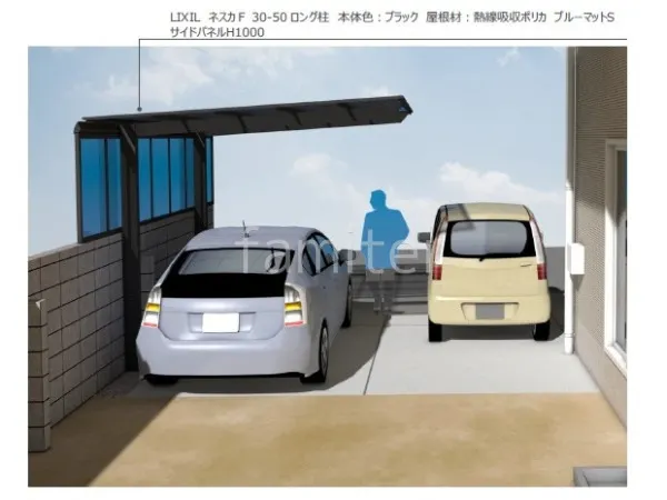 1台用カーポート　側面パネル