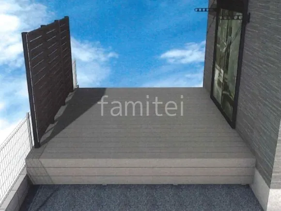 ウッドデッキ 目隠しフェンス