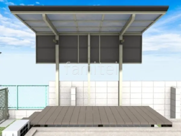 1階用テラス屋根　前面パネル