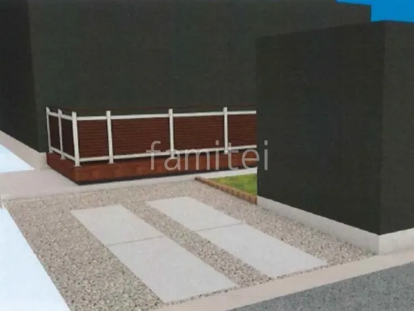 土間コンクリート　轍