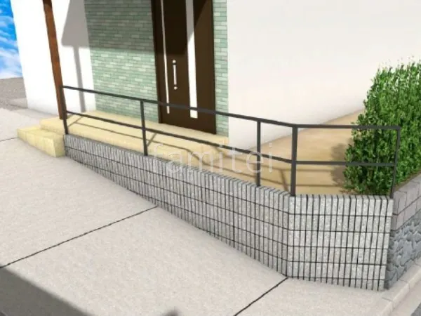 化粧ブロック　形材フェンス