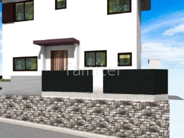 化粧ブロック　目隠しフェンス