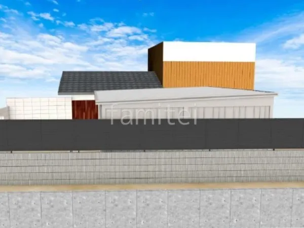 化粧ブロック　目隠しフェンス