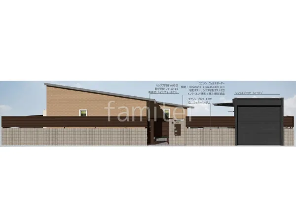 化粧ブロック　目隠しフェンス　シャッターゲート