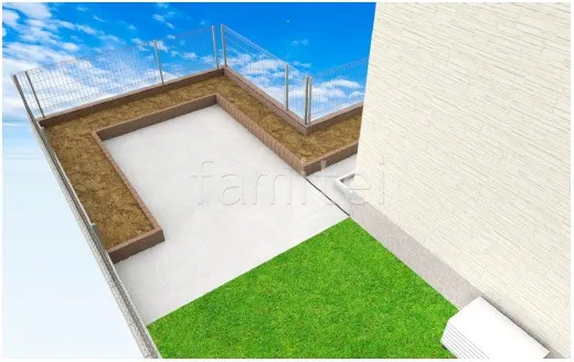 花壇　土間コンクリート