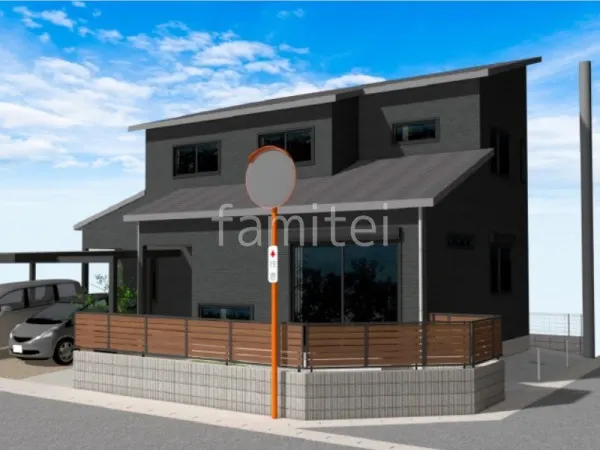 目隠しフェンス 化粧ブロック