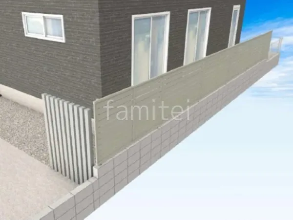 角柱 目隠しフェンス