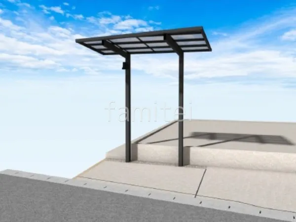 サイクルポート　土間コンクリート