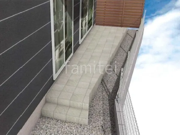 300角タイル　目隠しフェンス