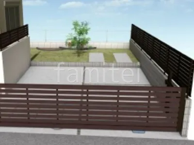 土間コンクリート 目隠しフェンス