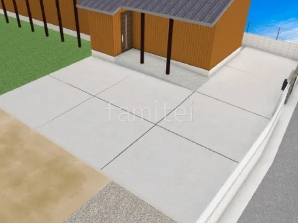 土間コンクリート　伸縮目地