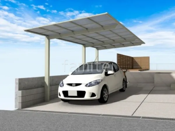 1.5台用カーポート 土間コンクリート