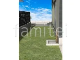 立水栓　ピンコロ石囲い