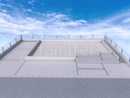 土間コンクリート　タマリュウ目地