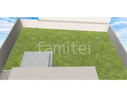 タイルデッキ　人工芝