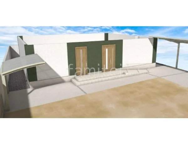 サイクルポート　手すり