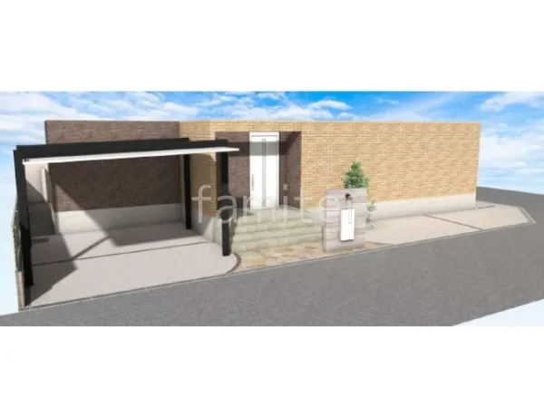 2台用カーポート　土間コンクリート