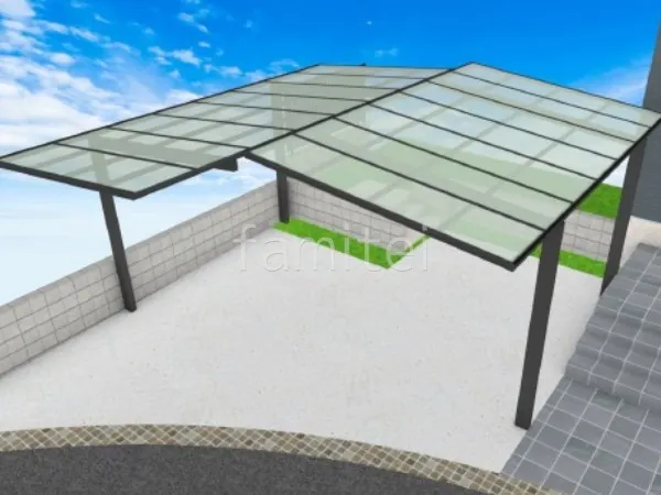 1台用カーポート　M合掌