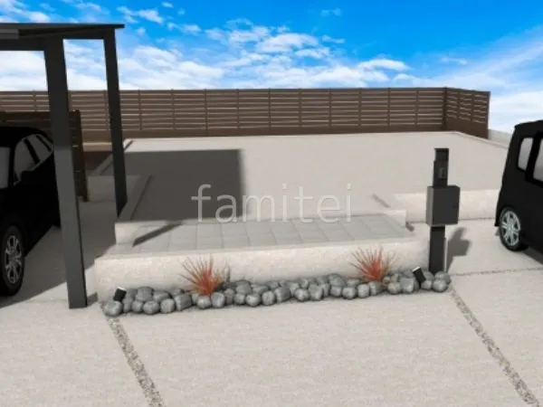 ロックガーデン　機能門柱