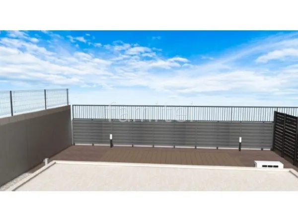 ウッドデッキ　目隠しフェンス