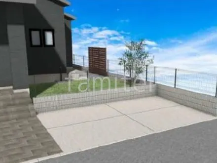 土間コンクリート　伸縮目地　メッシュフェンス