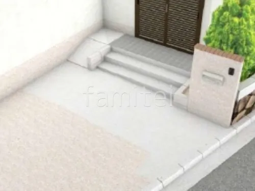 土間コンクリート　スロープ　モルタルステップ