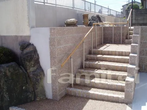 アプローチ階段　UD手すり