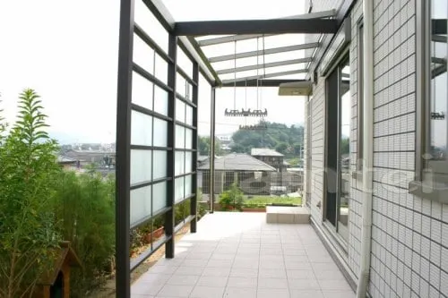 プラスG 目隠しパネル横格子タイプ タイルデッキ 