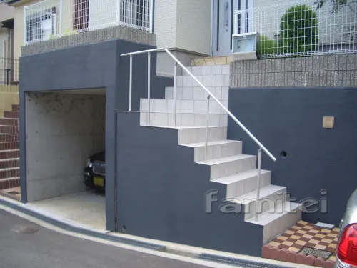 リフォーム外構　階段・手すり