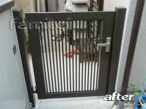 勝手口門扉 設置