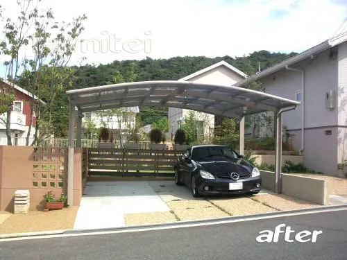 カーポートワイド2台