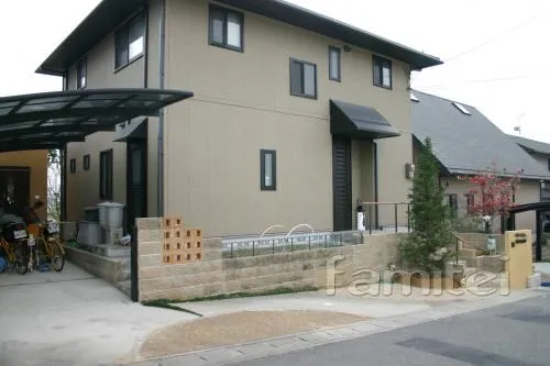 アクセント塀　外構