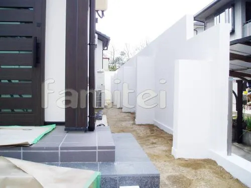 目隠しブロック塀