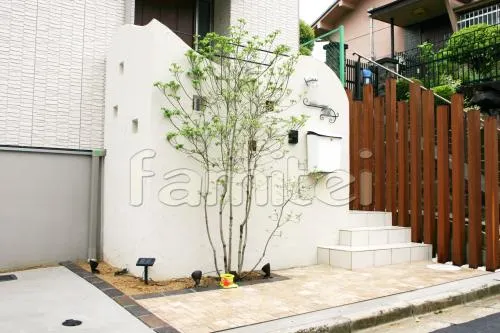 門柱　アプローチ階段ステップ