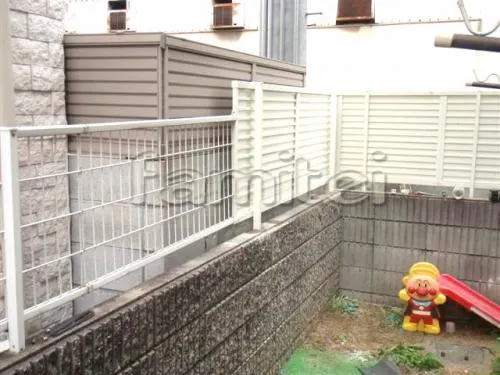 目隠しフェンス取替後