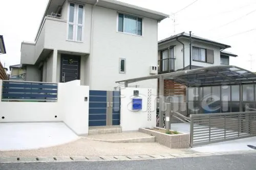 門扉:ライフモダンMM-YA(TOEX)の外構施工例（現場番号：3924