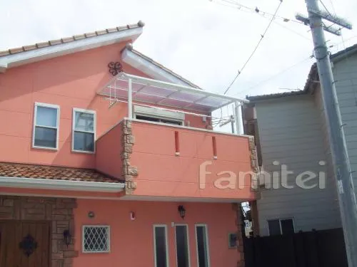 ベランダ物干　フラットテラス屋根2F