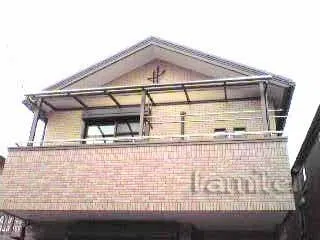 ベランダ屋根　YKK　ヴェクターテラス2階　F型フラット屋根